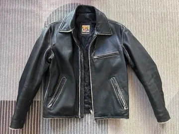 카라 부착 싱글 라이더 가죽