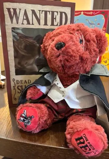 ONE PIECE FILM RED 샹크스 베어 BOX 봉제 인형