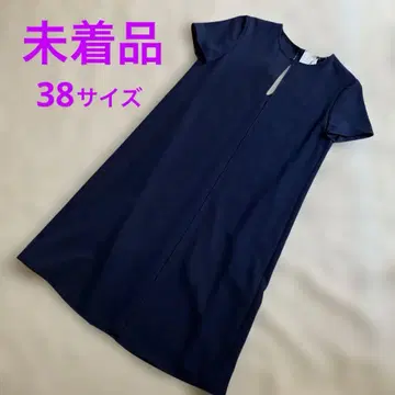 [ 새상품급 미착용 ] PAMELA 디자인 원피스 네이비 38