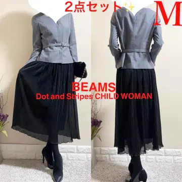 새상품급!M 수트!빔즈 BEAMS 자켓 차일드우먼 스커트