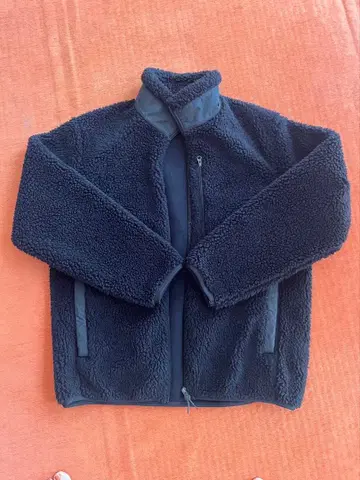 블랙 플리스 자켓