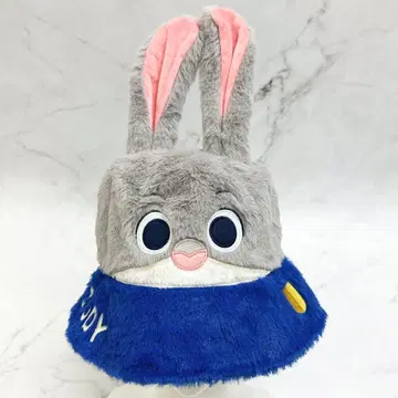 상하이 디즈니 주토피아 주디 봉제 인형 복슬복슬 캡