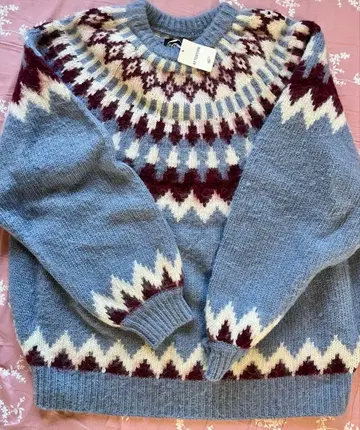 구심 패턴 니트