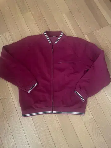 버건디 트랙탑 유로 구제 의류 size 2 몽키