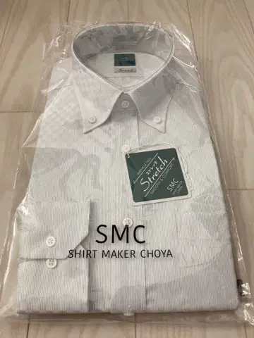 SMC 비즈니스 셔츠 긴팔 버튼 다운 39-78 [ 미개봉품 ]