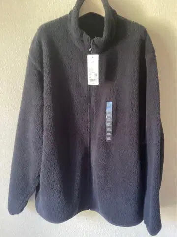 배송비 포함 새상품 미사용 UNIQLO 다크 그레이 플리스 자켓 3XL