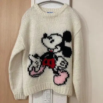 빈티지 미키 니트 요시무라 두툼한 스웨터