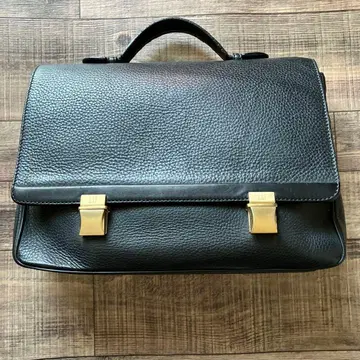 블랙 가죽 던힐 비즈니스 백