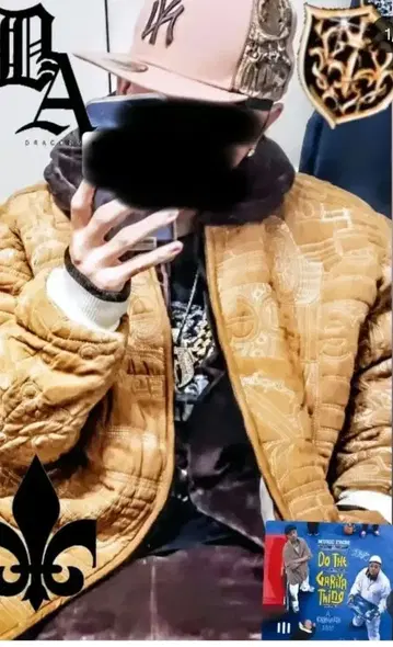 초레어 착용 사진 있음 pellepelle 올 패턴 퀼팅 자켓 BBOY