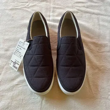 MUJI 솜 슬립온 스니커즈 26.0cm 차콜 그레이