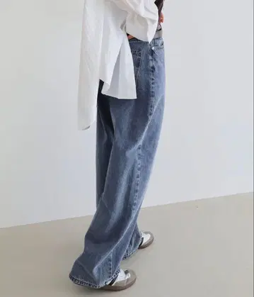 [ 택 포함 ] evernavy andme 커브 데님 팬츠 L 사이즈