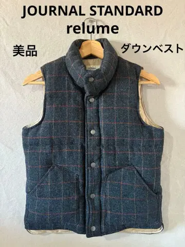 JOURNAL STANDARD relume 트위드 체크 다운 베스트