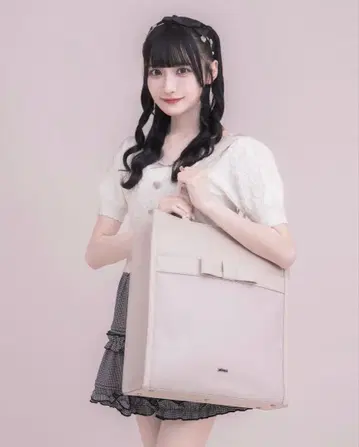 pium 프론트 리본 멀티 토트백