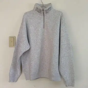 adamth DAVRYU 그레이 하프 지퍼 트레이닝복 XL