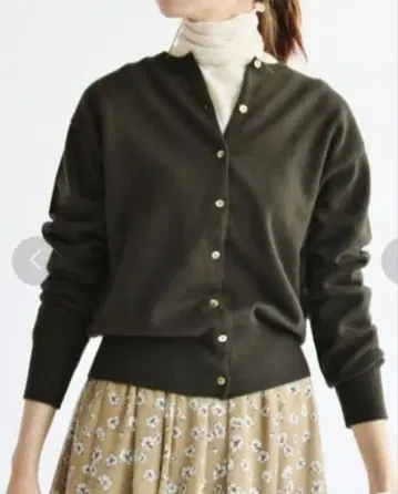 IENA 캐시미어 크루넥 가디건 이에나