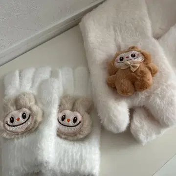 러브럽 머플러 장갑 세트