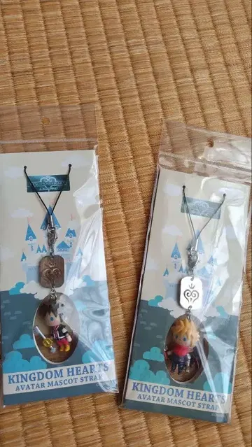 KINGDOM HEARTS 아바타 마스코트 스트랩 2개 세트