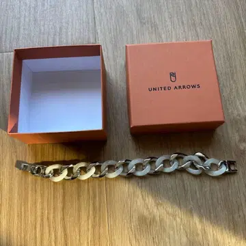 UNITED ARROWS 체인 부품 콤비 팔찌 (상자 불필요 시 댓글)