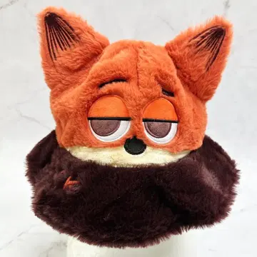 상하이 디즈니 주토피아 닉 귀 달린 플리스 복슬복슬 햇 모자