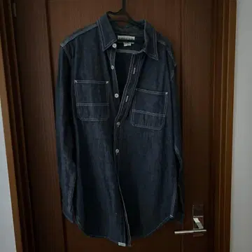 SASSAFRAS, 사사프라스, 다크 블루, 데님 셔츠, 긴팔 셔츠