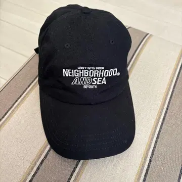 NEIGHBORHOOD WINDANDSEA 콜라보 블랙 캡