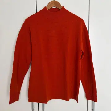 UNITED TOKYO 울 밀라노 리브 모크넥 니트