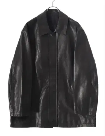 슈타인 LEATHER ZIP JACKET 가죽 S 사이즈 블랙