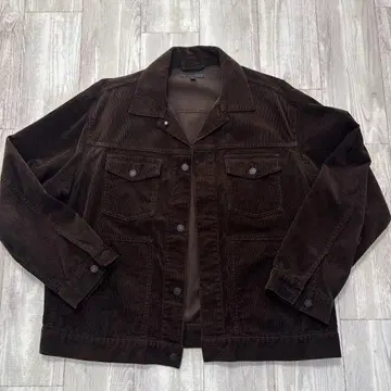 유니클로 UNIQLO 다크 브라운 코듀로이 자켓 XXL