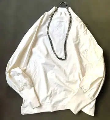 빔즈 보이 모크넥 개더 슬리브 티셔츠 정가 8580엔 미사용 새상품