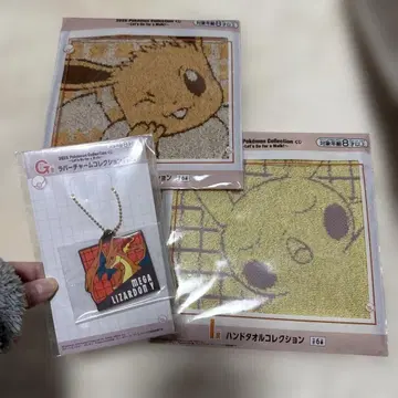 이브이 피카츄 타월 메가리자몽 키링 제일복권