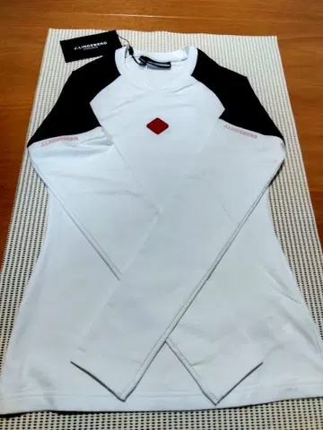 J.LINDEBERG 여성용 골프 셔츠 화이트/네이비