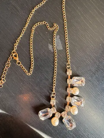 크리스탈 펄 목걸이