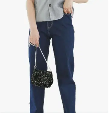 로페피크닉 허리 혁명 데님 허리 쉐이프 데님 스트레이트 팬츠 40