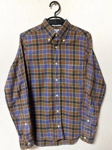 인디비주얼라이즈드 셔츠 브라운 체크 셔츠