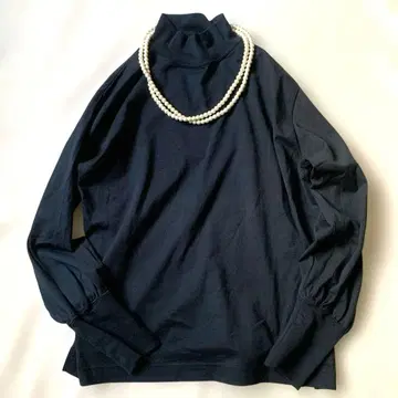 빔즈 보이 모크넥 개더 슬리브 티셔츠 새상품 정가 8580엔!