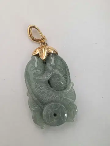 925 각인 펜던트 탑 두 마리 잉어