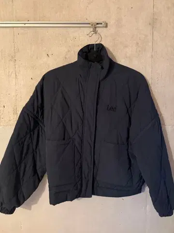 리 네이비 퀼팅 다운 자켓 XS