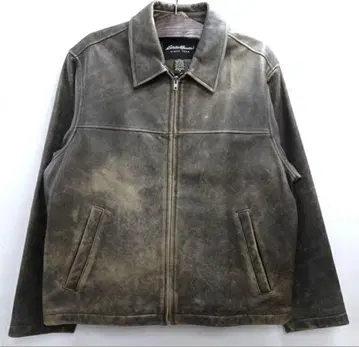 Eddie Bauer 에디 바우어 가죽 ZIP 자켓 소가죽