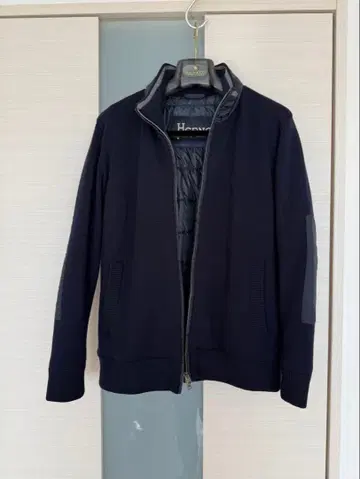 HERNO 헬노 충전솜 자켓 네이비 집업