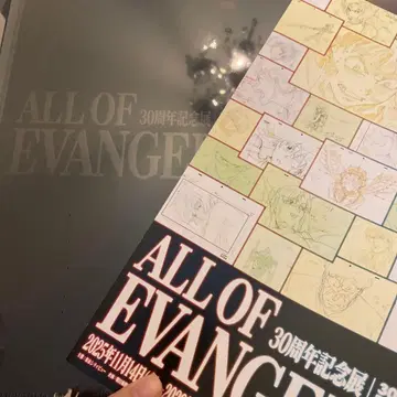 30주년 기념전 ALL OF EVANGELION 도록+플라이어 에바