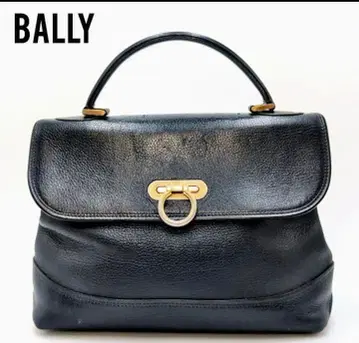 BALLY 발리 핸드백 간치니 포멀 백 블랙 천연 가죽