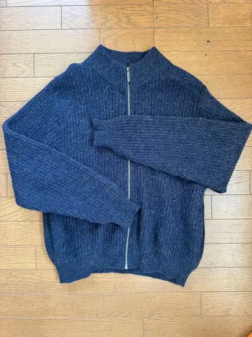 80s USA L.L.Bean 드라이버즈 니트 알파카 혼방 네이비