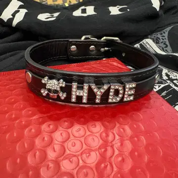HYDE 가죽 초커 목걸이 펑크 가격 인하 OK! 폭 2.5cmver.