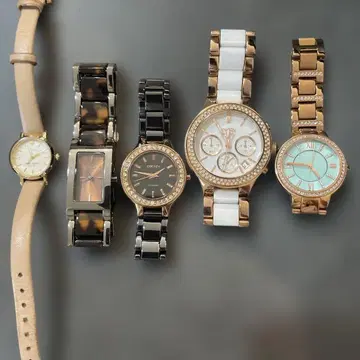 5개 세트 손목시계 여성용 DKNY katespade FOSSIL