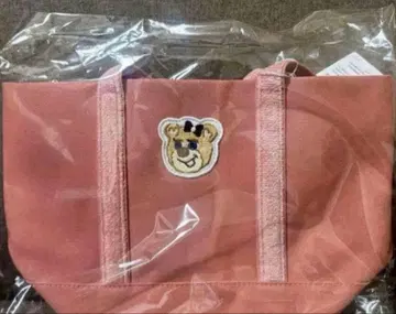 미사용 새상품 올드 테디걸 와펜 토트백 핑크 소