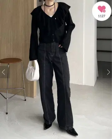 CAPRICIEUX LE'MAGE 프릴 V 가디건