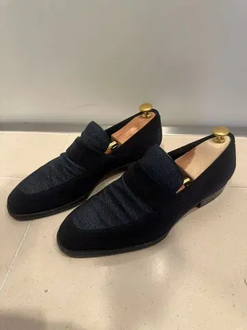 엔초 보나페 로퍼 스웨이드 x 데님