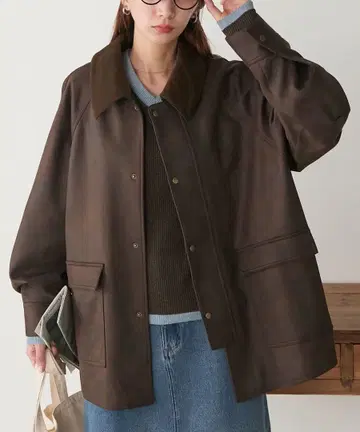 BONLECIL 자켓 브라운