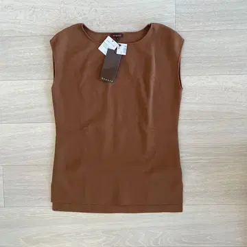 미츠코시 이세탄 브라운 니트 베스트 사이즈 38 택 포함 미사용품