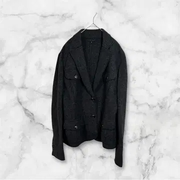 3155 새상품급 MOGA 아우터 모 100% 차콜 그레이 자켓